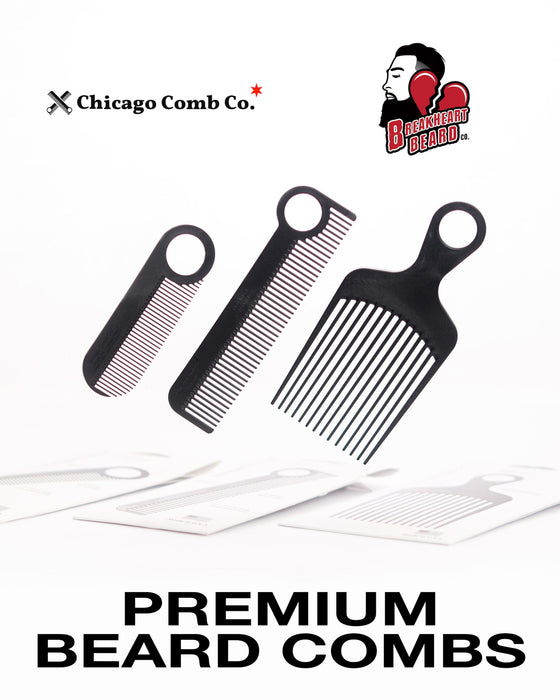 CHICAGO COMB CO. -  CARBON FIBER BEARD COMB